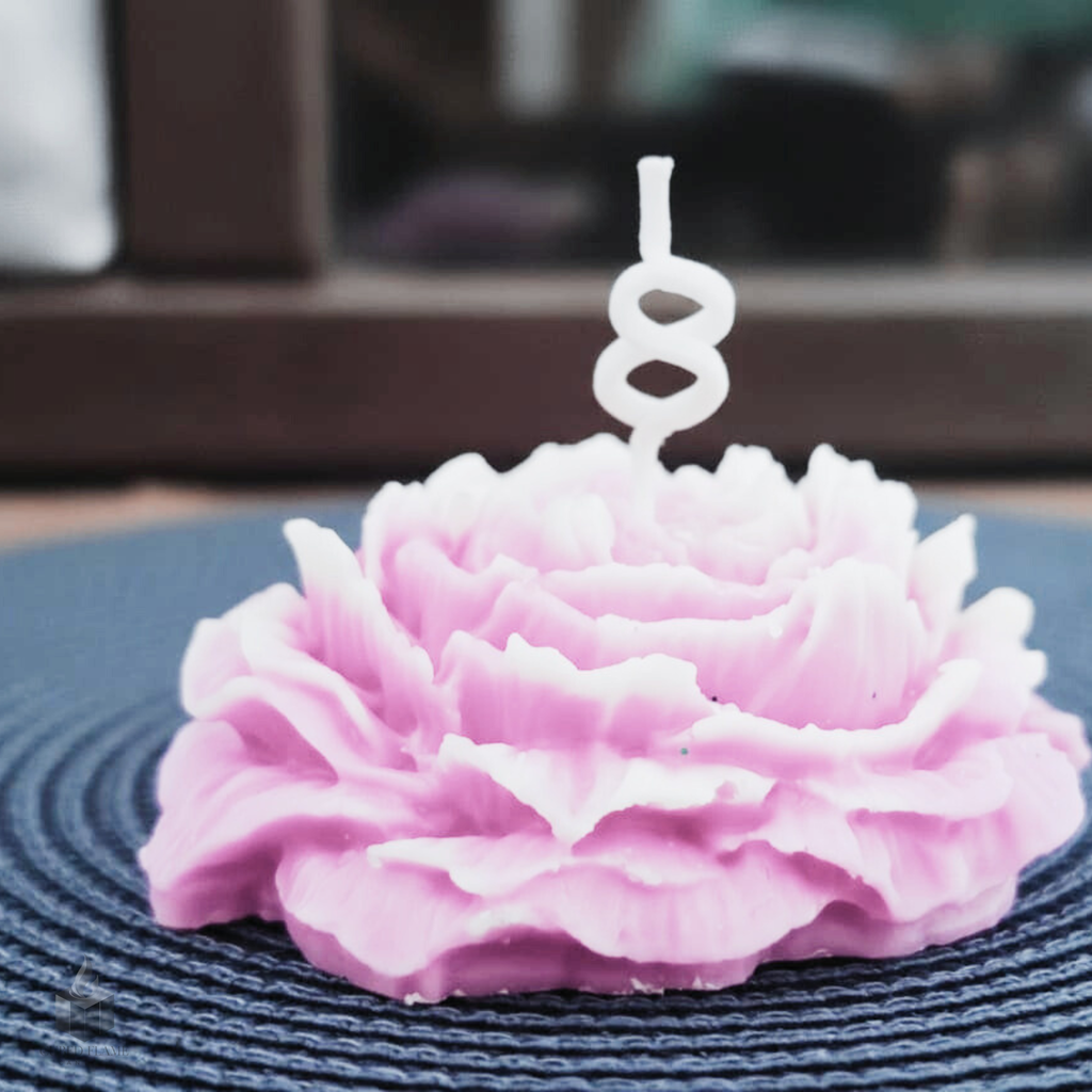 Peony Flower Handmade Scented Candle
