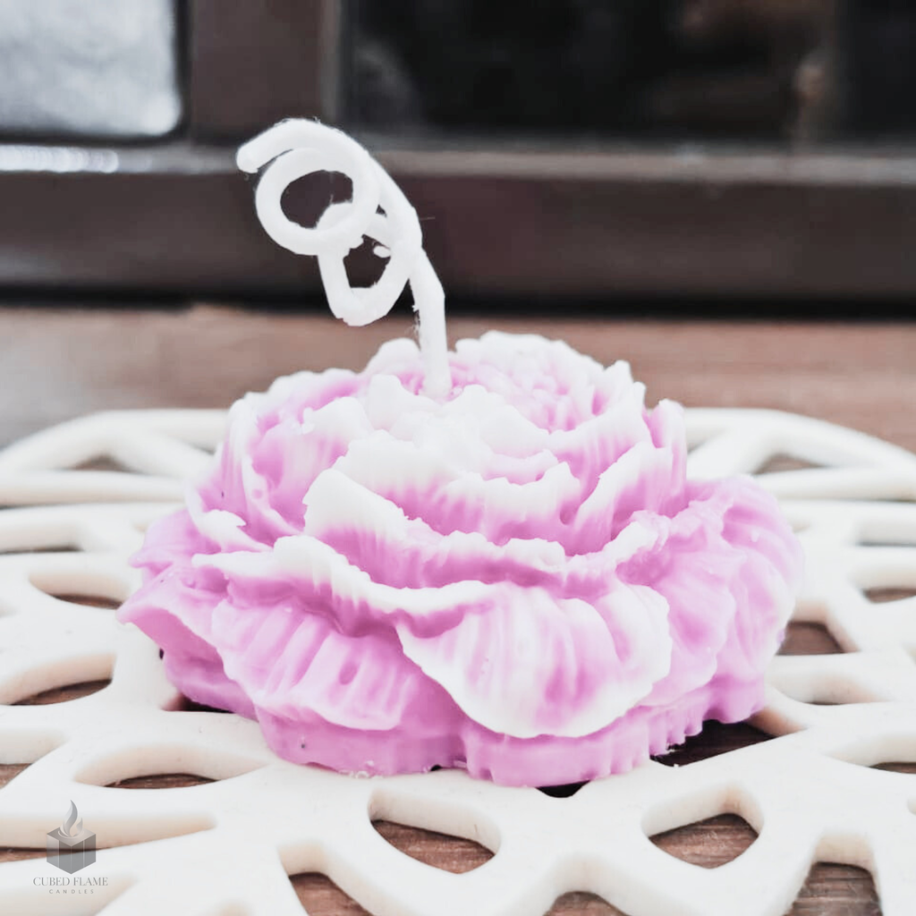 Peony Flower Handmade Scented Candle