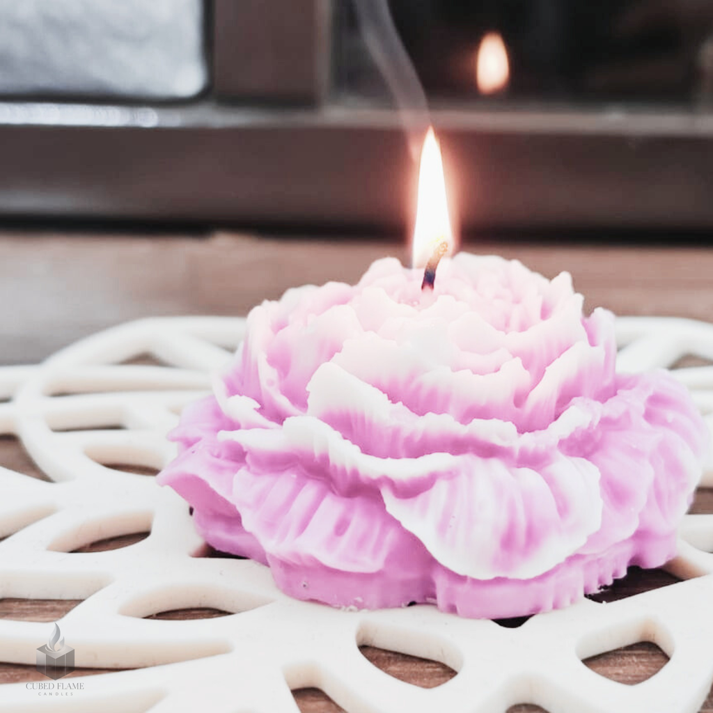 Peony Flower Handmade Scented Candle