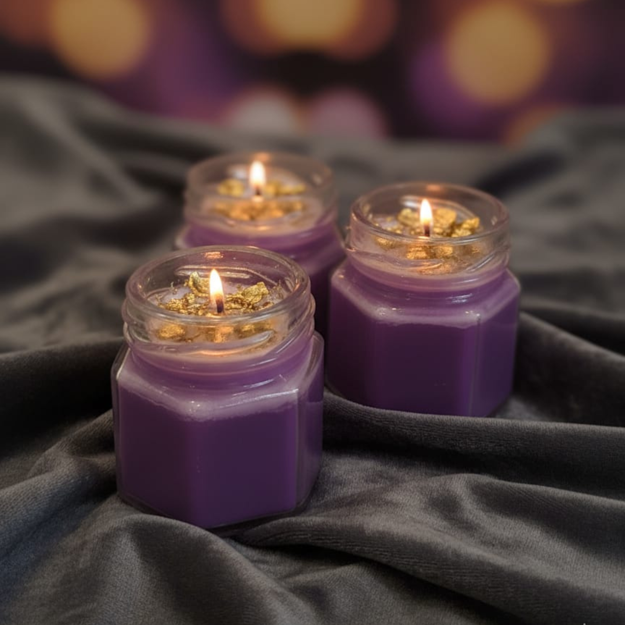 Purple Sandal Spells scented candle