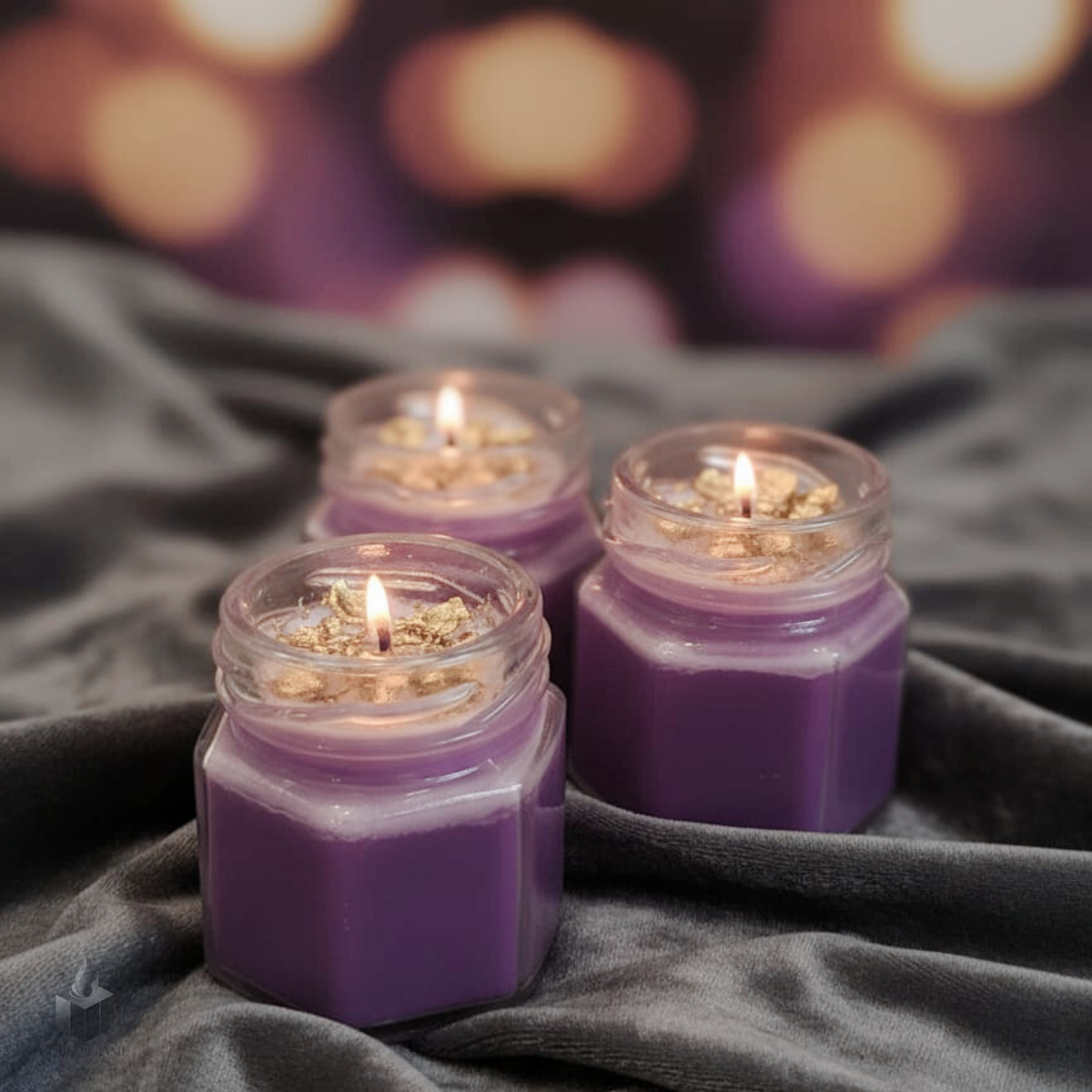 Purple Sandal Spells scented candle